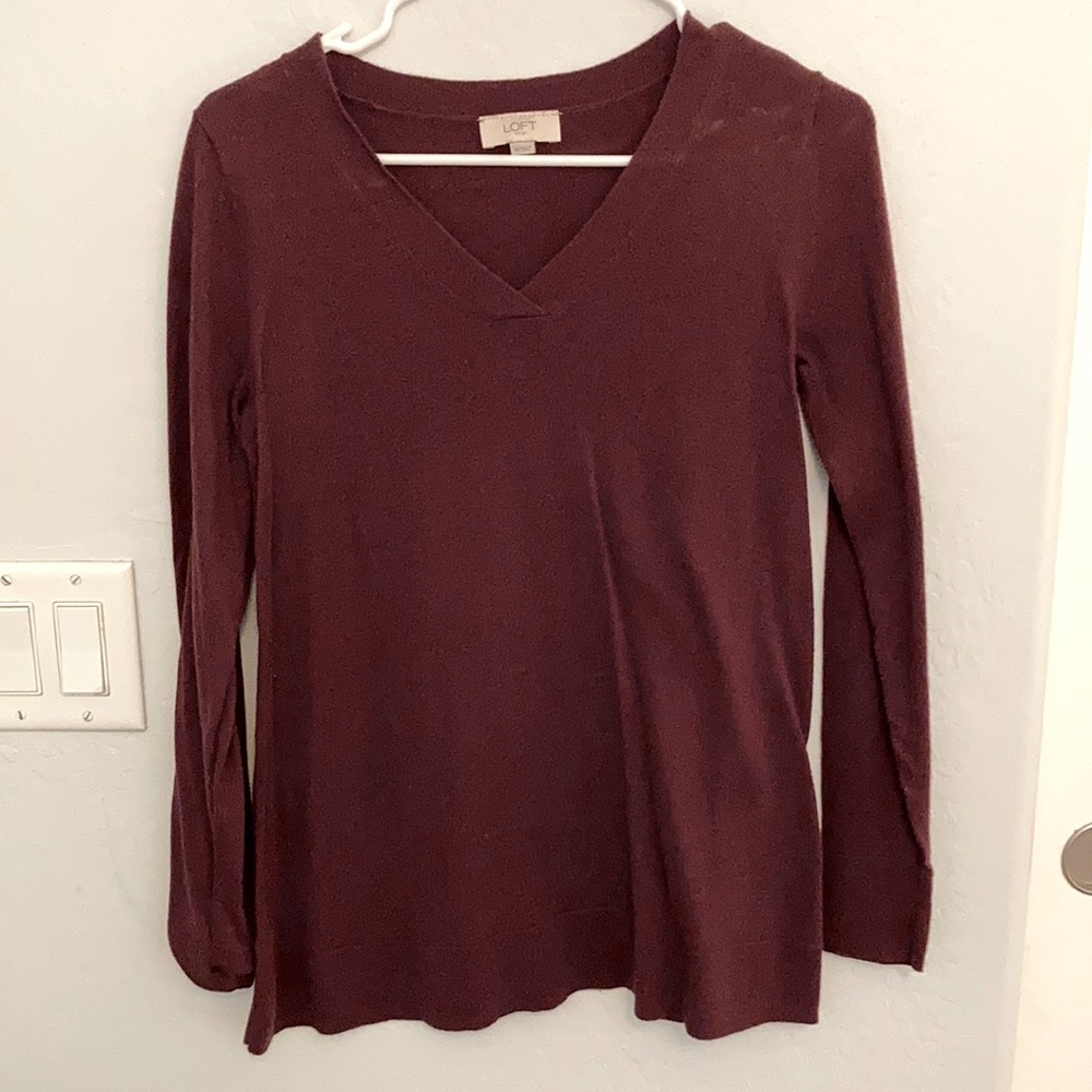 LOFT long sleeve sweater blouse